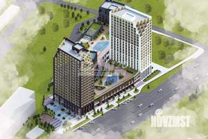 1-к квартира, строящийся дом, 50м2, 4/19 этаж
