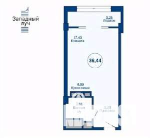 1-к квартира, вторичка, 36м2, 2/24 этаж