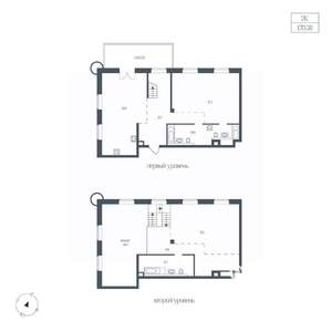 2-к квартира, вторичка, 170м2, 1/8 этаж