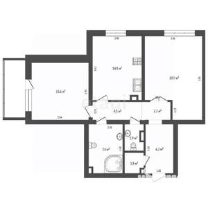 2-к квартира, вторичка, 75м2, 5/18 этаж