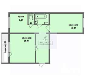 2-к квартира, вторичка, 56м2, 9/10 этаж