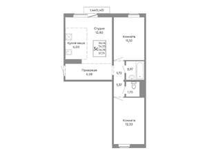 3-к квартира, вторичка, 57м2, 8/10 этаж