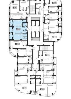 2-к квартира, вторичка, 74м2, 16/29 этаж