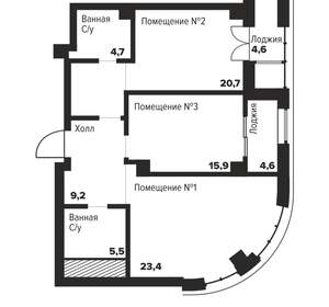 2-к квартира, вторичка, 84м2, 11/29 этаж