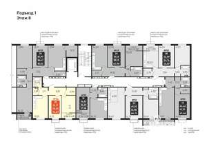 2-к квартира, вторичка, 53м2, 8/10 этаж