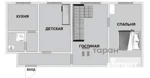 3-к квартира, вторичка, 57м2, 1/5 этаж
