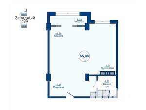 2-к квартира, вторичка, 66м2, 3/25 этаж