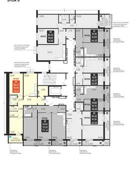 2-к квартира, вторичка, 71м2, 6/10 этаж