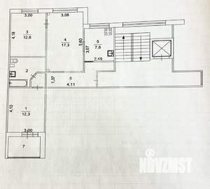 3-к квартира, вторичка, 65м2, 7/9 этаж
