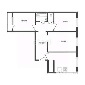 3-к квартира, вторичка, 66м2, 8/11 этаж