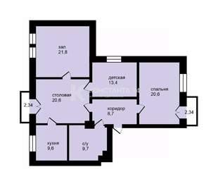 4-к квартира, вторичка, 105м2, 4/5 этаж