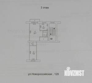 2-к квартира, вторичка, 44м2, 3/5 этаж