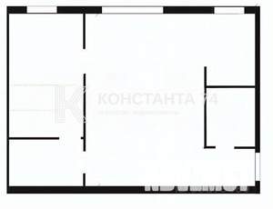 2-к квартира, вторичка, 43м2, 3/3 этаж