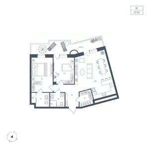 1-к квартира, вторичка, 88м2, 5/8 этаж