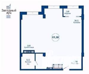 3-к квартира, вторичка, 82м2, 14/24 этаж