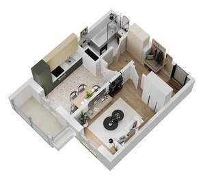 2-к квартира, вторичка, 41м2, 2/18 этаж