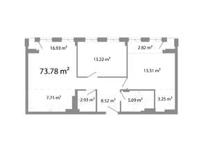 2-к квартира, строящийся дом, 74м2, 5/11 этаж