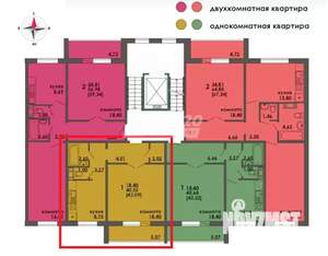 1-к квартира, сданный дом, 41м2, 5/10 этаж
