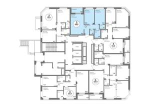 2-к квартира, строящийся дом, 68м2, 3/22 этаж