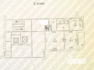 2-к квартира, вторичка, 52м2, 2/14 этаж