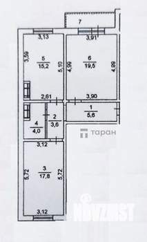2-к квартира, вторичка, 66м2, 7/20 этаж