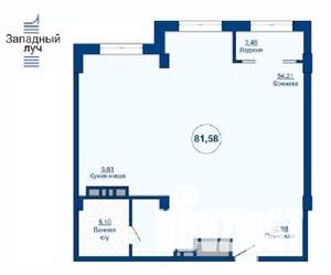 3-к квартира, вторичка, 82м2, 18/24 этаж