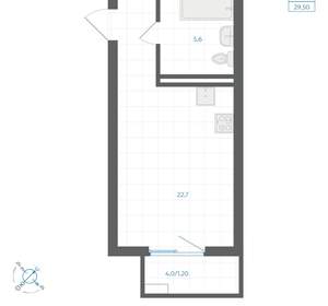 Студия квартира, вторичка, 30м2, 14/18 этаж