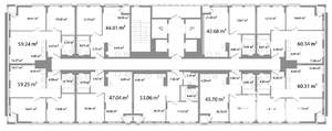 2-к квартира, строящийся дом, 46м2, 18/25 этаж