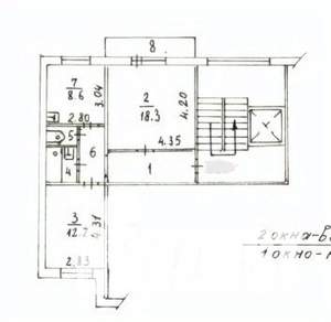 2-к квартира, вторичка, 52м2, 8/10 этаж