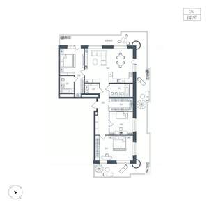 2-к квартира, вторичка, 149м2, 10/10 этаж