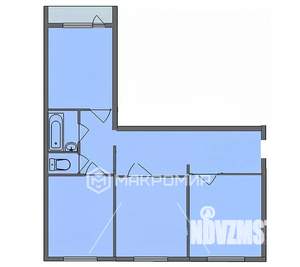 3-к квартира, вторичка, 75м2, 1/10 этаж