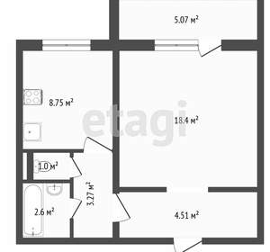 1-к квартира, вторичка, 40м2, 3/10 этаж