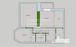 3-к квартира, вторичка, 89м2, 2/6 этаж