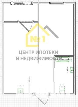 2-к квартира, сданный дом, 42м2, 8/16 этаж