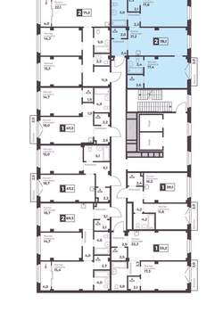 2-к квартира, вторичка, 78м2, 8/17 этаж