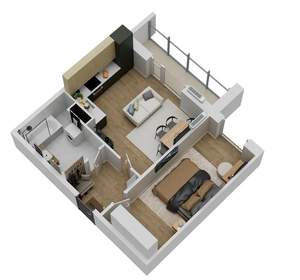 2-к квартира, вторичка, 41м2, 8/18 этаж