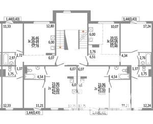 3-к квартира, строящийся дом, 64м2, 9/10 этаж