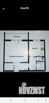 1-к квартира, вторичка, 43м2, 9/10 этаж