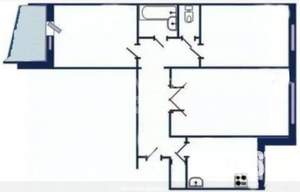 3-к квартира, вторичка, 68м2, 2/10 этаж