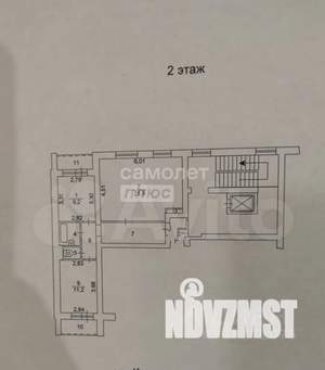 3-к квартира, вторичка, 60м2, 2/10 этаж