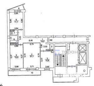 3-к квартира, вторичка, 77м2, 6/14 этаж