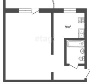 1-к квартира, вторичка, 32м2, 3/5 этаж