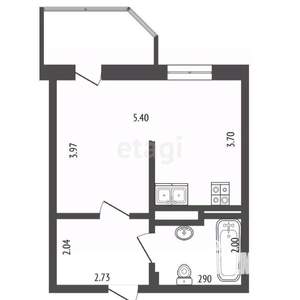 Студия квартира, вторичка, 31м2, 6/25 этаж