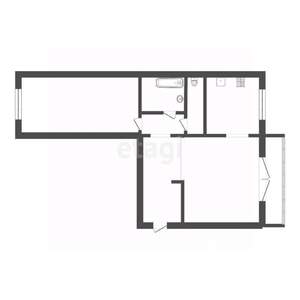 2-к квартира, вторичка, 57м2, 1/10 этаж
