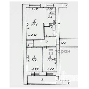 3-к квартира, вторичка, 70м2, 4/9 этаж