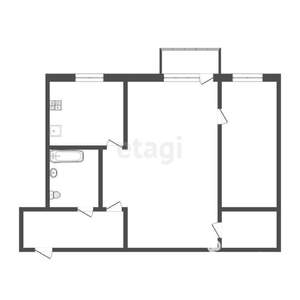 2-к квартира, вторичка, 46м2, 4/5 этаж