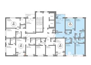 4-к квартира, строящийся дом, 114м2, 9/15 этаж
