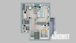 3-к квартира, вторичка, 62м2, 7/26 этаж