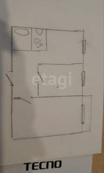 2-к квартира, вторичка, 50м2, 7/9 этаж