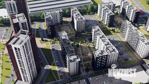 1-к квартира, строящийся дом, 32м2, 7/10 этаж